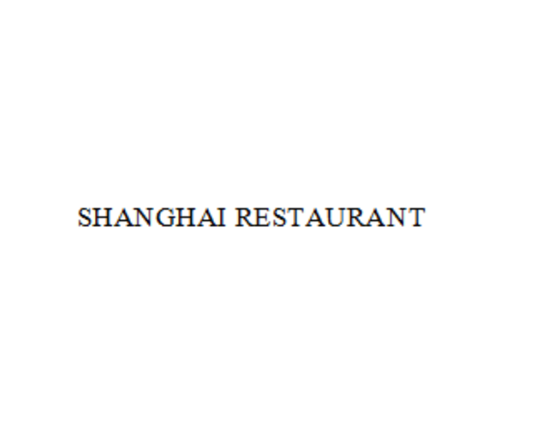 SHANGHAI RESTAURANT logo